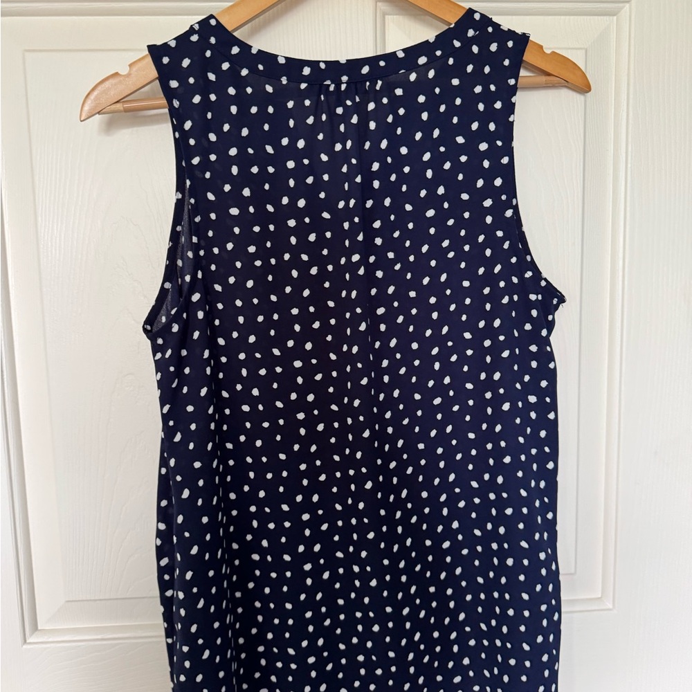 41 Hawthorn Sleeveless Blue and White Tank Top - Picture 3 of 5